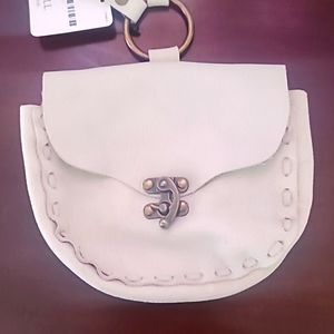 Free People Leather Crossbody Bag Pouch NWT